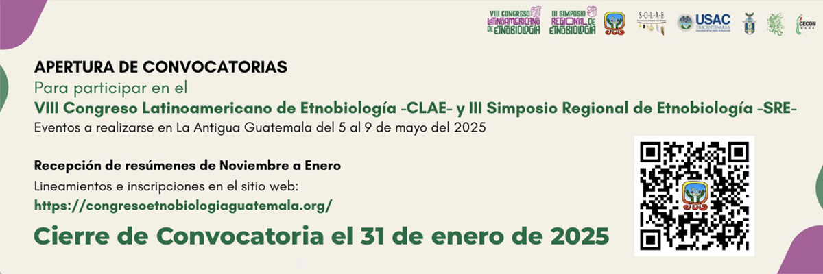 Convocatoria Congreso Etnobiología -CLAE-